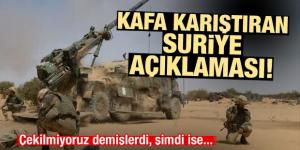 Fransa’dan kafa karıştıran Suriye açıklaması!