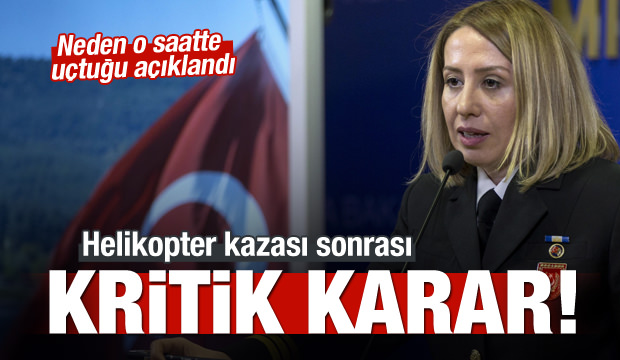 Helikopter kazası sonrası flaş karar!