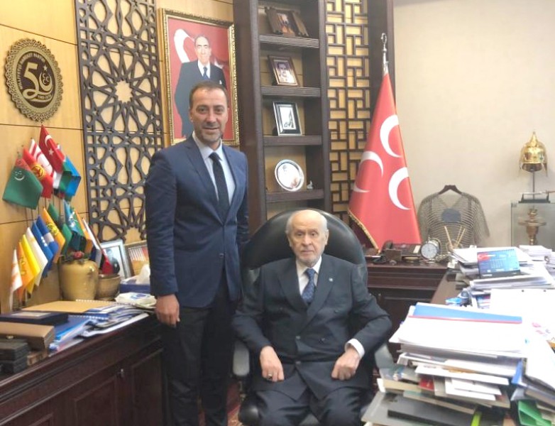 BAŞKAN YILMAZ’DAN MHP LİDERİ DEVLET BAHÇELİ’YE GEÇMİŞ OLSUN ZİYARETİ