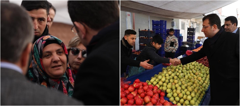 İMAMOĞLU, SULTANBEYLİ PAZARINDA: “ÜLKENİN ÖNCELİKLERİ PAZARLARDA”