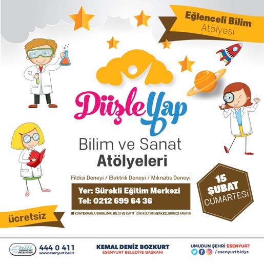 ESENYURTLU ÇOCUKLAR BİLİM VE SANATLA BÜYÜYECEK