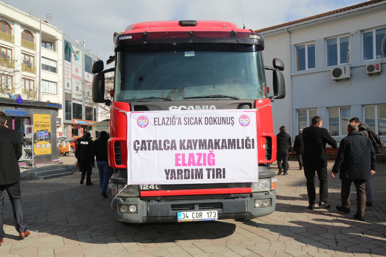 ELAZIĞ’A SICAK DOKUNUŞ YARDIM TIRI ÇATALCA’DAN YOLA ÇIKTI