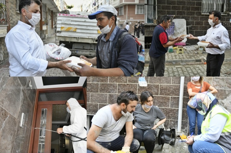 SEL MAĞDURU VATANDAŞLARA SICAK YEMEK