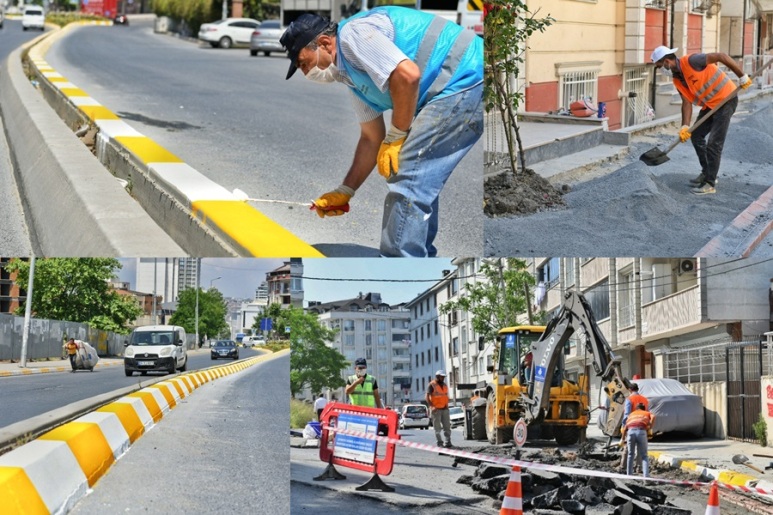 ESENYURT’TA CADDE VE SOKAKLAR YENİLENİYOR