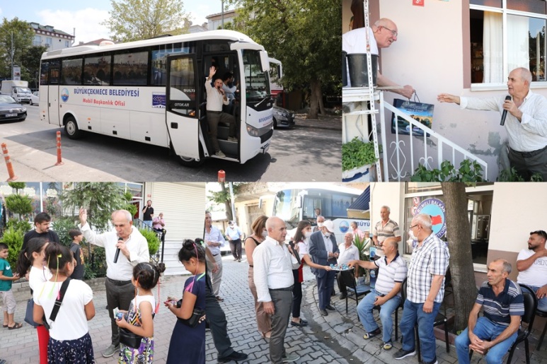 BAŞKAN AKGÜN, SOKAK SOKAK GEZEREK İLÇE HALKI İLE BAYRAMLAŞTI