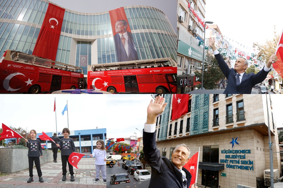 KÜÇÜKÇEKMECE’DE CUMHURİYET’İN DOĞUM GÜNÜ COŞKUYLA KUTLANDI