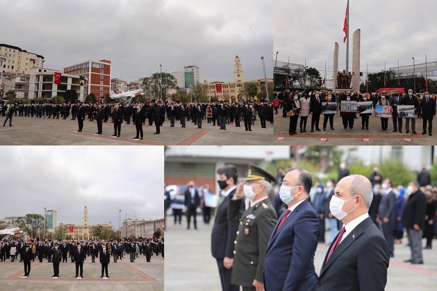 BÜYÜK ATATÜRK, SAYGI, SEVGİ VE MİNNETLE ANILDI