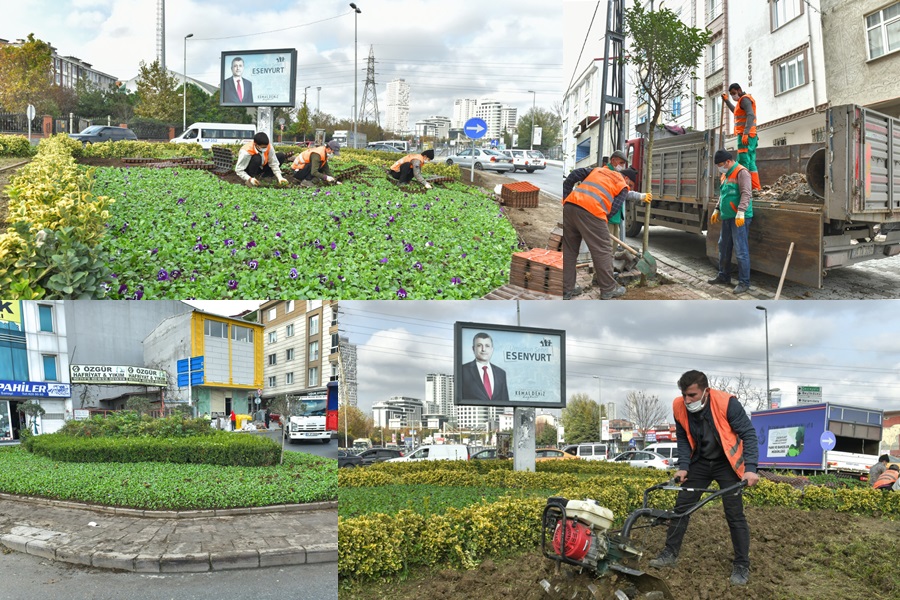 ESENYURT’TA AĞAÇLANDIRMA ÇALIŞMALARI DEVAM EDİYOR