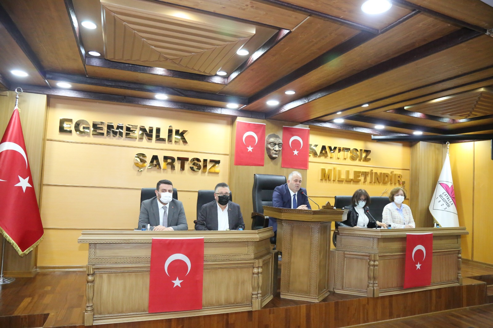 ÇATALCA BELEDİYESİ 2021 YILI’NIN İLK MECLİSİNİ GERÇEKLEŞTİRDİ