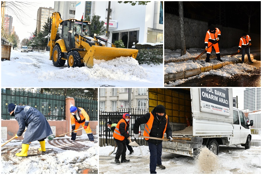 ESENYURT’TA KIŞLA MÜCADELE ÇALIŞMALARINDA BİN 130 PERSONEL GÖREV YAPTI