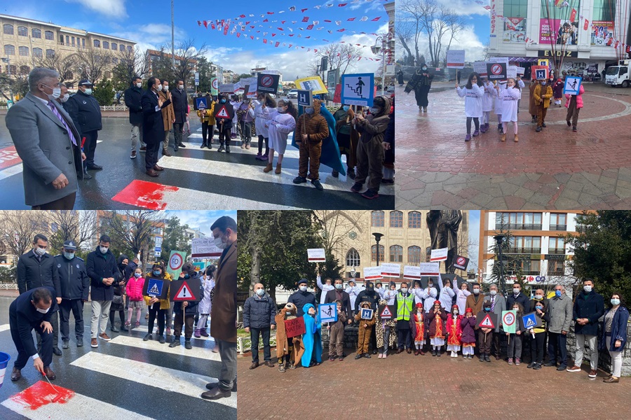 ÇATALCA’DA “YAYA ÖNCELİĞİ KIRMIZI ÇİZGİMİZDİR” ETKİNLİĞİ  YAPILDI