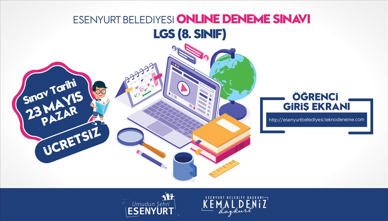 ESENYURT BELEDİYESİ, ONLİNE DENEME SINAVI DÜZENLİYOR