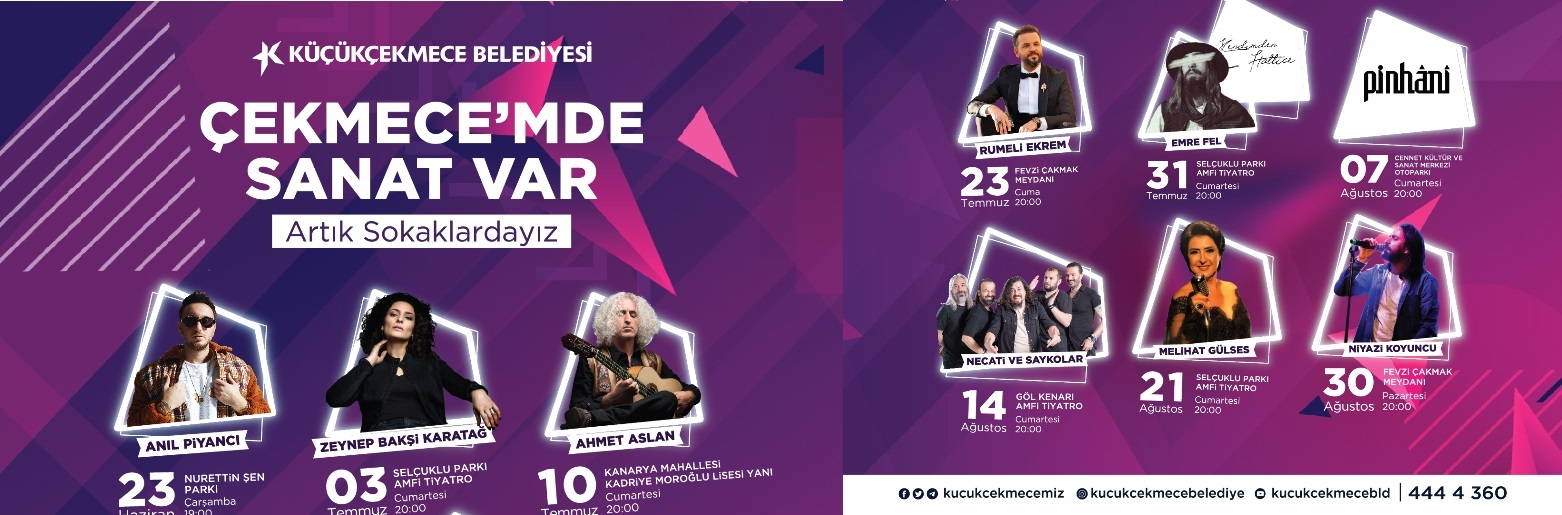 KÜÇÜKÇEKMECE’DE ÖZLENEN AÇIK HAVA KONSERLERİ BAŞLIYOR