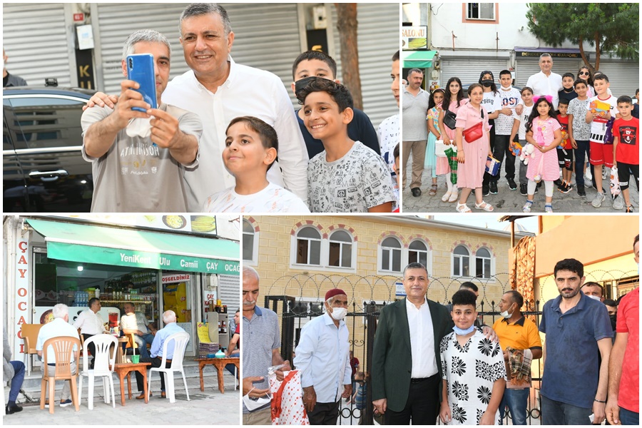 BAŞKAN BOZKURT, BAYRAMIN İLK GÜNÜNDE İLÇEDE ZİYARETLERDE BULUNDU