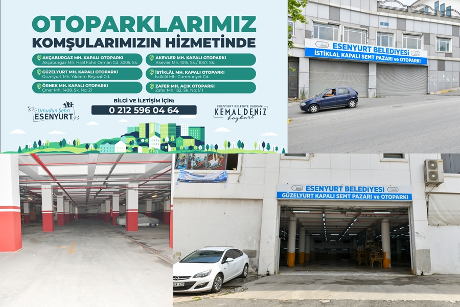 ESENYURT BELEDİYESİ’NDEN 6 YENİ OTOPARK