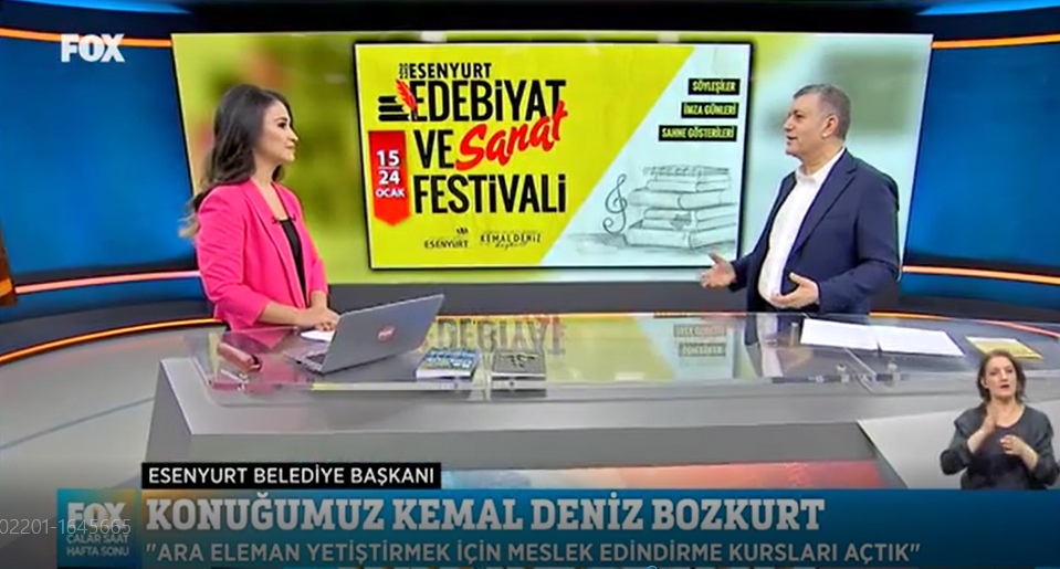 BAŞKAN BOZKURT, FOX TV’DE ESENYURT’U ANLATTI