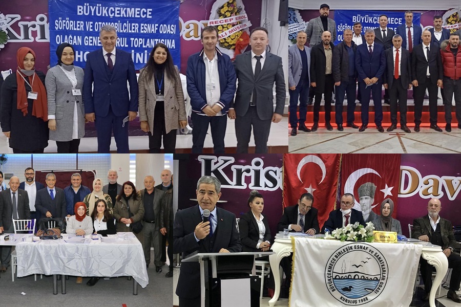 BÜYÜKÇEKMECE’DE ODA BAŞKANLARI YAZICI VE EREKE  GÜVEN TAZELEDİ…