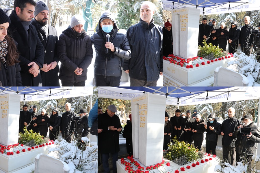 EMRE SALTIK VEFATININ 5’İNCİ YILINDA KABRİ BAŞINDA ANILDI