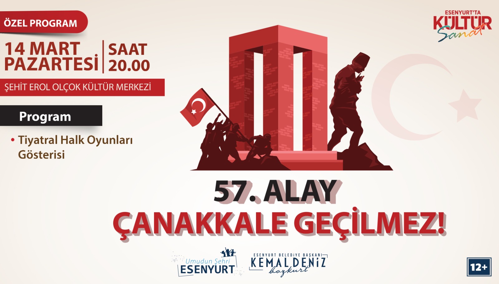 ÇANAKKALE ŞEHİTLERİ TİYATRAL GÖSTERİYLE ANILACAK