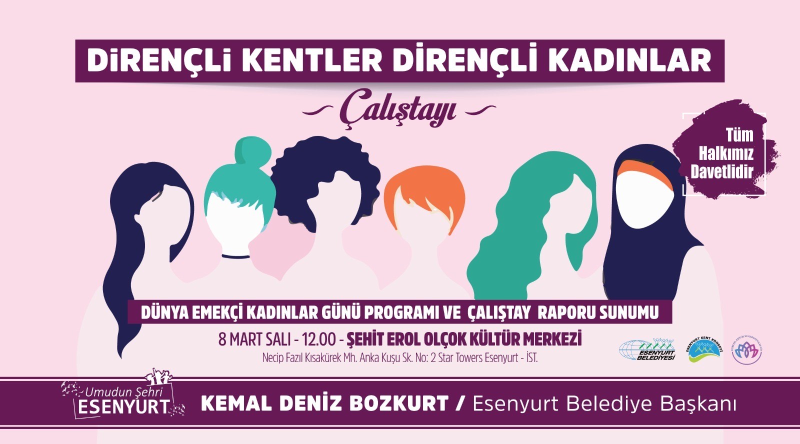 ESENYURT BELEDİYESİ’NDEN KADIN ÇALIŞTAYI: EŞİT KENTLER MÜMKÜN!