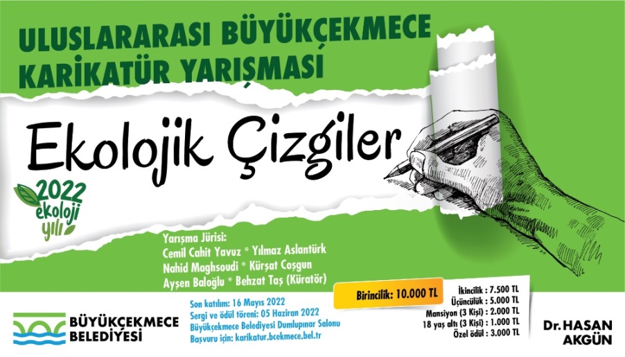 BÜYÜKÇEKMECE BELEDİYESİ ULUSLARARASI KARİKATÜR YARIŞMASI DÜZENLİYOR