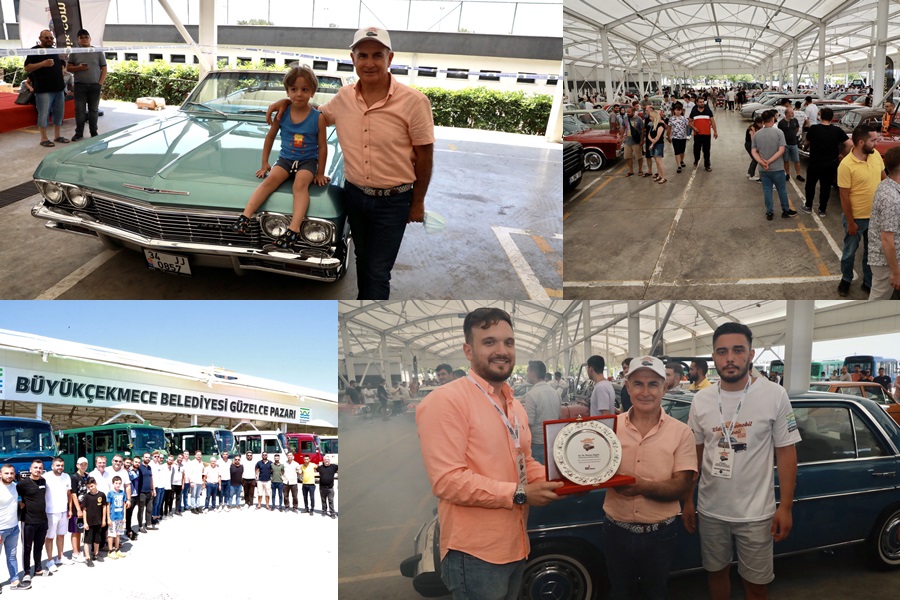 KLASİK OTOMOBİL TUTKUNLARI BÜYÜKÇEKMECE’DE BULUŞTU