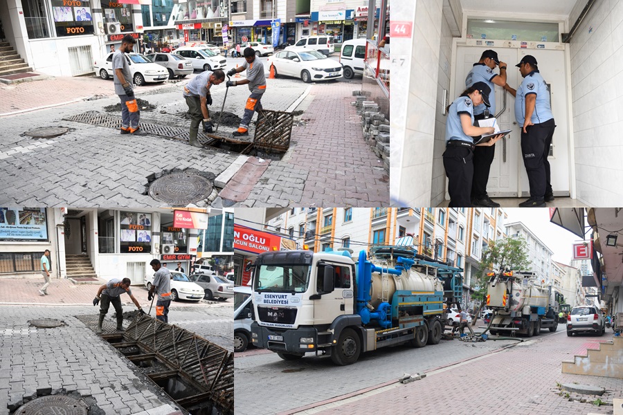 ESENYURT’TA BEKLENEN SAĞANAK YAĞIŞ ÖNCESİ GEREKLİ ÖNLEMLER ALINDI