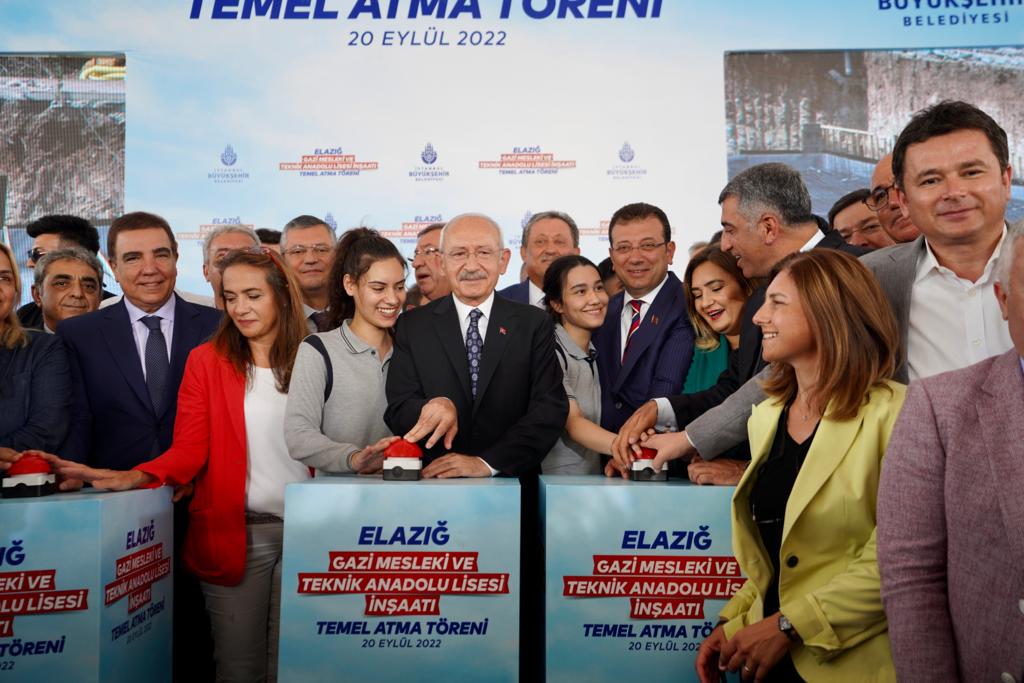 İBB, ELAZIĞ’DA OKUL TEMELİ ATTI