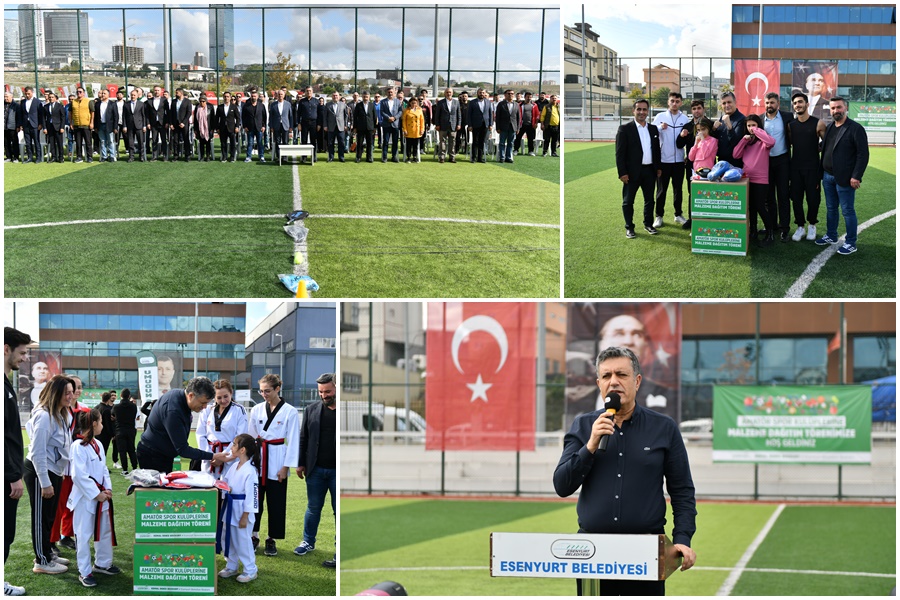 BAŞKAN BOZKURT’TAN AMATÖR SPOR KULÜPLERİNE MALZEME DESTEĞİ