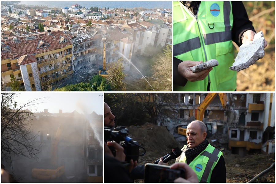 KENTSEL DÖNÜŞÜM KAPSAMINDA YIKILAN BİNALARIN BETON YAPISI ŞOKE ETTİ!