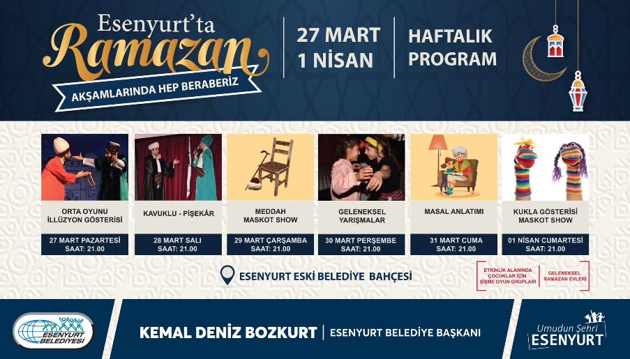 ESENYURT’TA BİRBİRİNDEN RENKLİ RAMAZAN ETKİNLİKLERİ