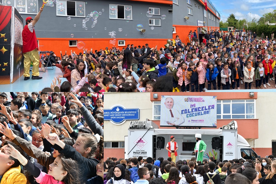 ÇATALCA’DA BİNLERCE ÇOCUK TİYATROBÜS NEŞESİ YAŞADI