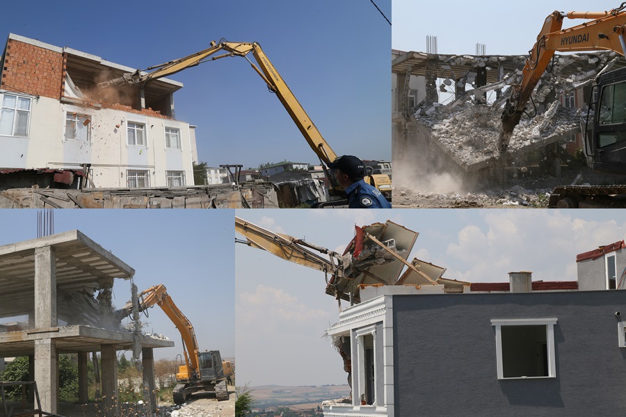 BÜYÜKÇEKMECE’DE KAÇAK YAPILARA TAVİZ VERİLMİYOR!