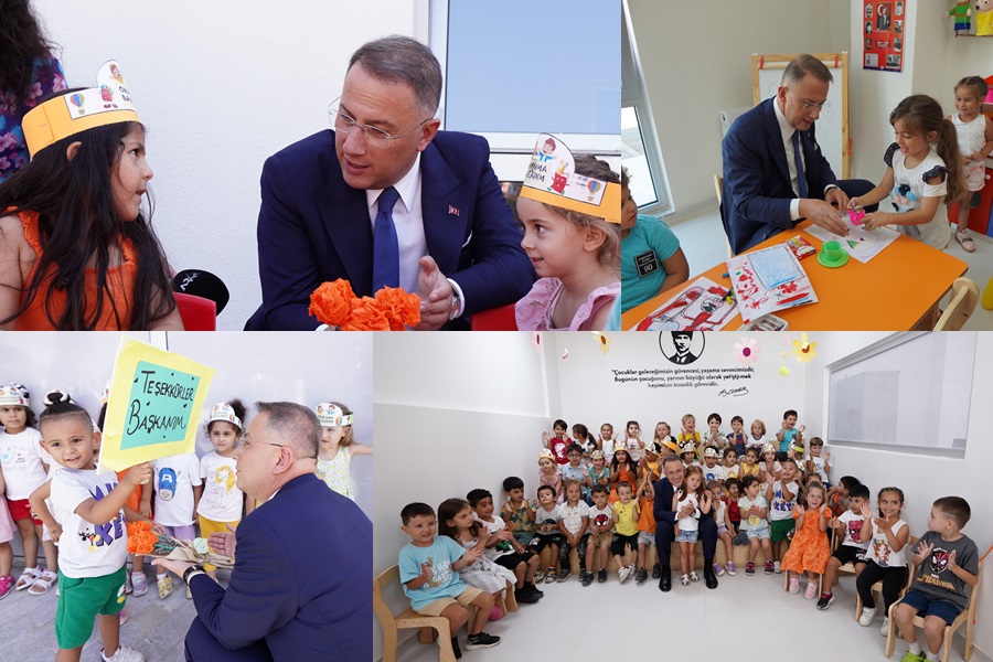BAŞKAN ÇALIK MİNİK ÖĞRENCİLERİ İLK DERS GÜNÜNDE YALNIZ BIRAKMADI