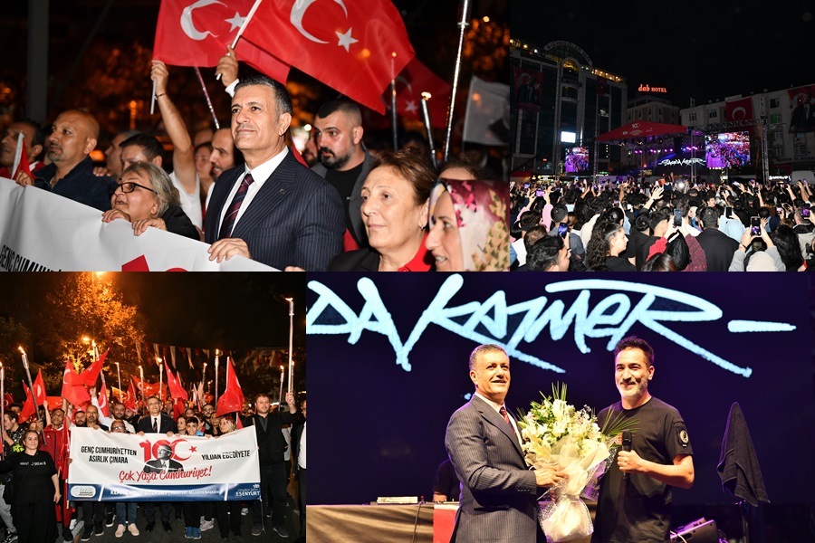 ON BİNLER BAYRAKLARIYLA ESENYURT’TAKİ 100. YIL COŞKUSUNA KATILDI