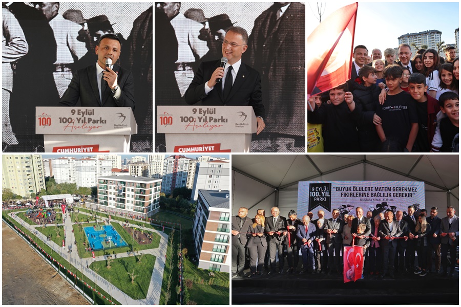 REKOR SÜREDE TAMAMLANAN “9 EYLÜL 100.YIL PARKI” AÇILDI