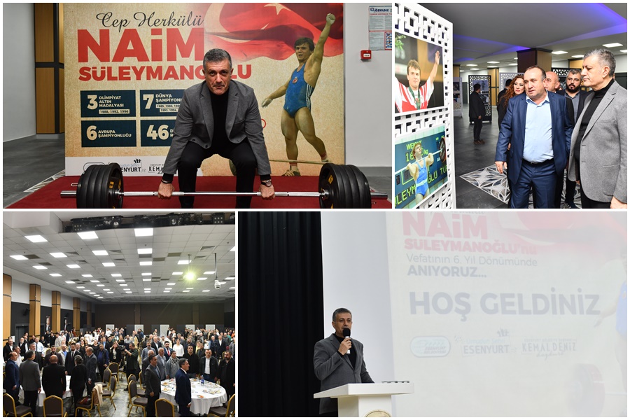 UNUTULMAZ HALTERCİ NAİM SÜLEYMANOĞLU ESENYURT’TA ANILDI
