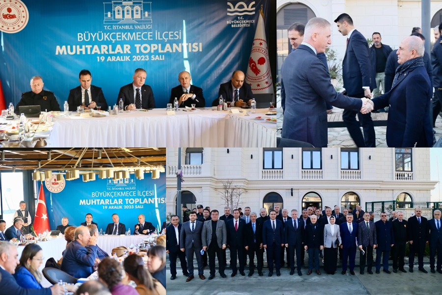 İSTANBUL VALİSİ GÜL, BÜYÜKÇEKMECE PROTOKOLÜYLE BİR ARAYA GELDİ