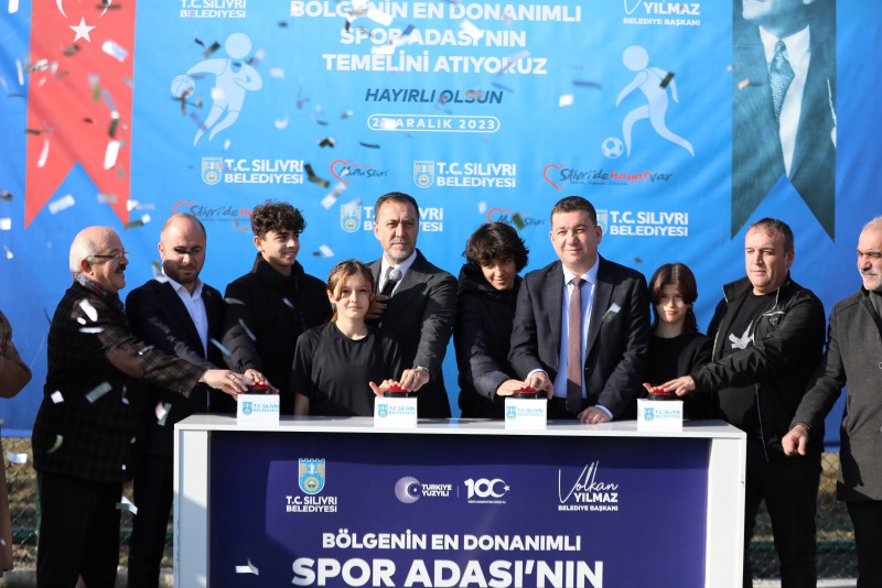 YILMAZ’DAN DEV BİR YATIRIM DAHA! BÖLGENİN EN DONANIMLI SPOR ADASI’NIN TEMELİ ATILDI
