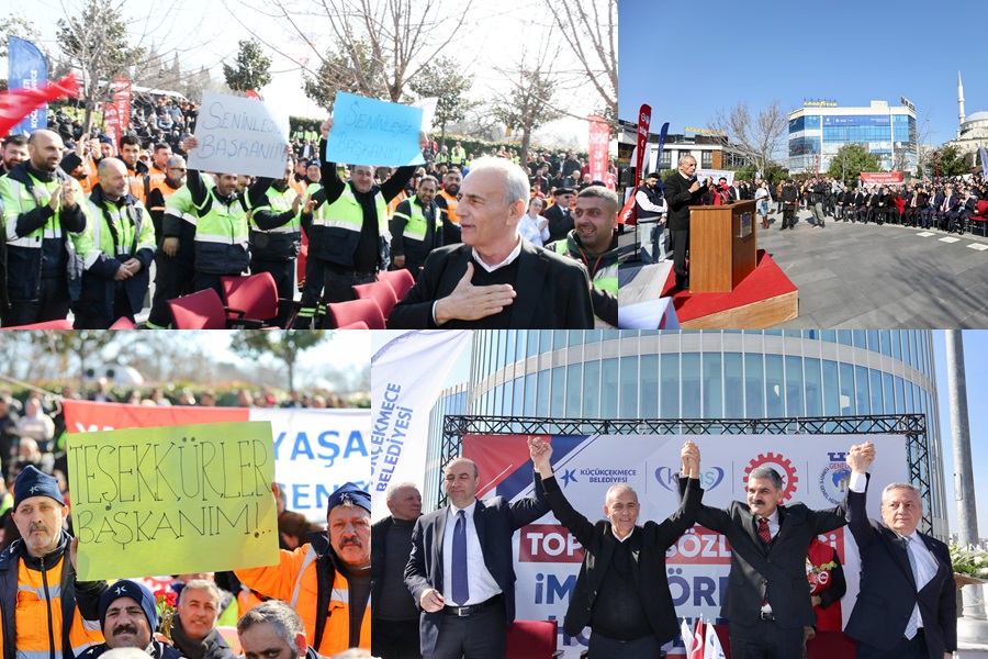 BAŞKAN ÇEBİ, YÜZDE 76 ZAM İLE İŞÇİLERİN YÜZÜNÜ GÜLDÜRDÜ