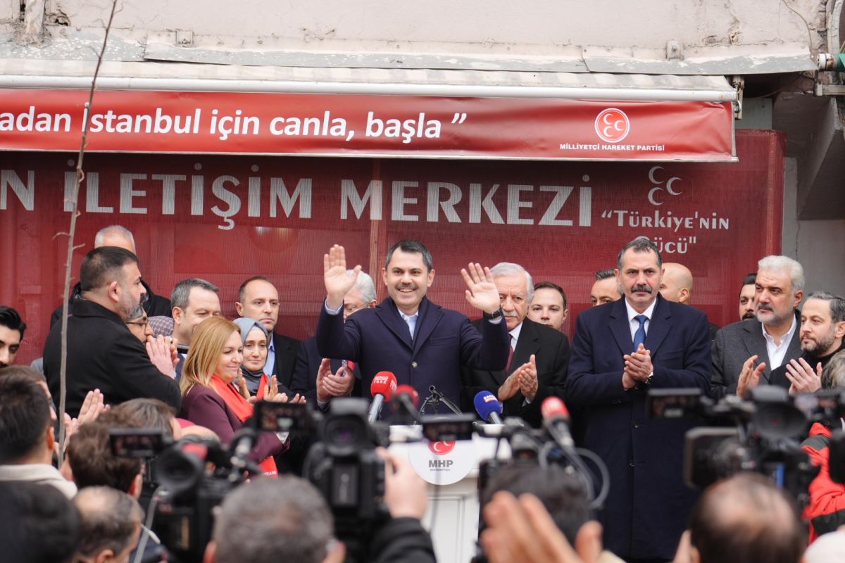 İSTANBUL BÜYÜKŞEHİR BELEDİYE BAŞKAN ADAYI MURAT KURUM, MHP BAYRAMPAŞA SEÇİM KOORDİNASYON MERKEZİ’NİN AÇILIŞ TÖRENİNE KATILDI