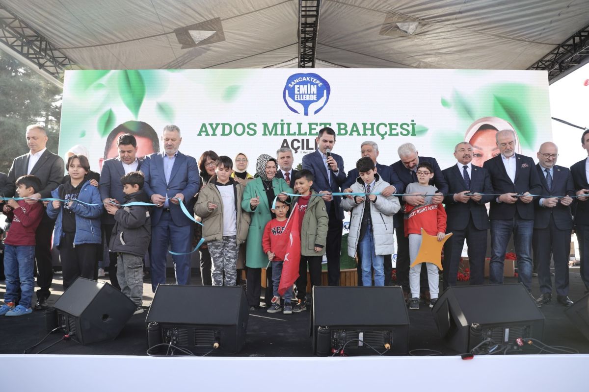 İSTANBUL BÜYÜKŞEHİR BELEDİYE BAŞKAN ADAYI MURAT KURUM, SANCAKTEPE AYDOS MİLLET BAHÇESİ AÇILIŞ TÖRENİ’NE KATILDI