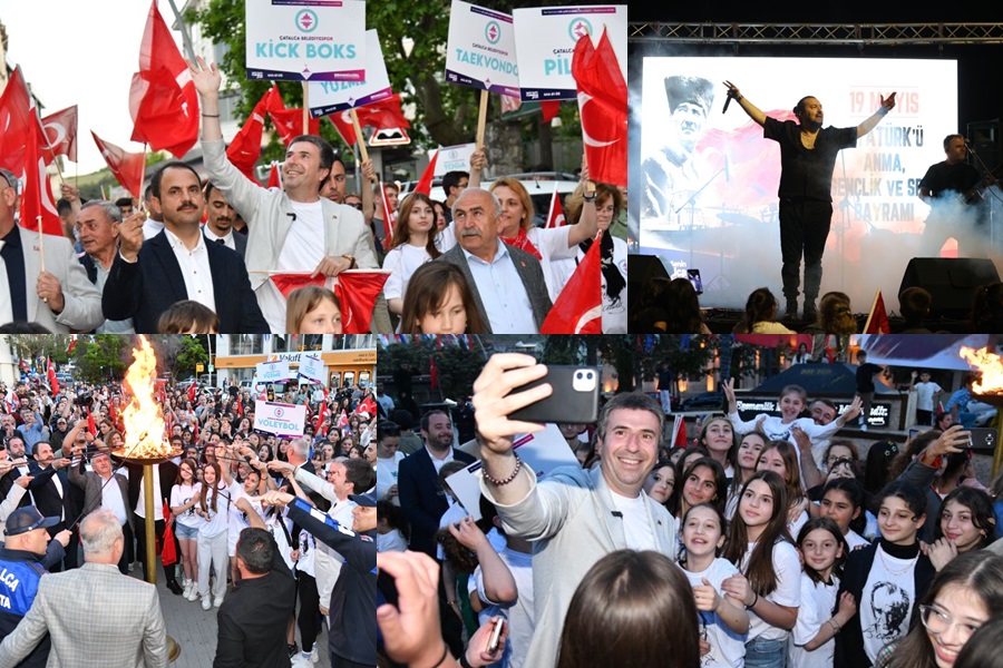 GENÇLİĞİN BAYRAMI ÇATALCA’DA COŞKUYLA KUTLANDI.