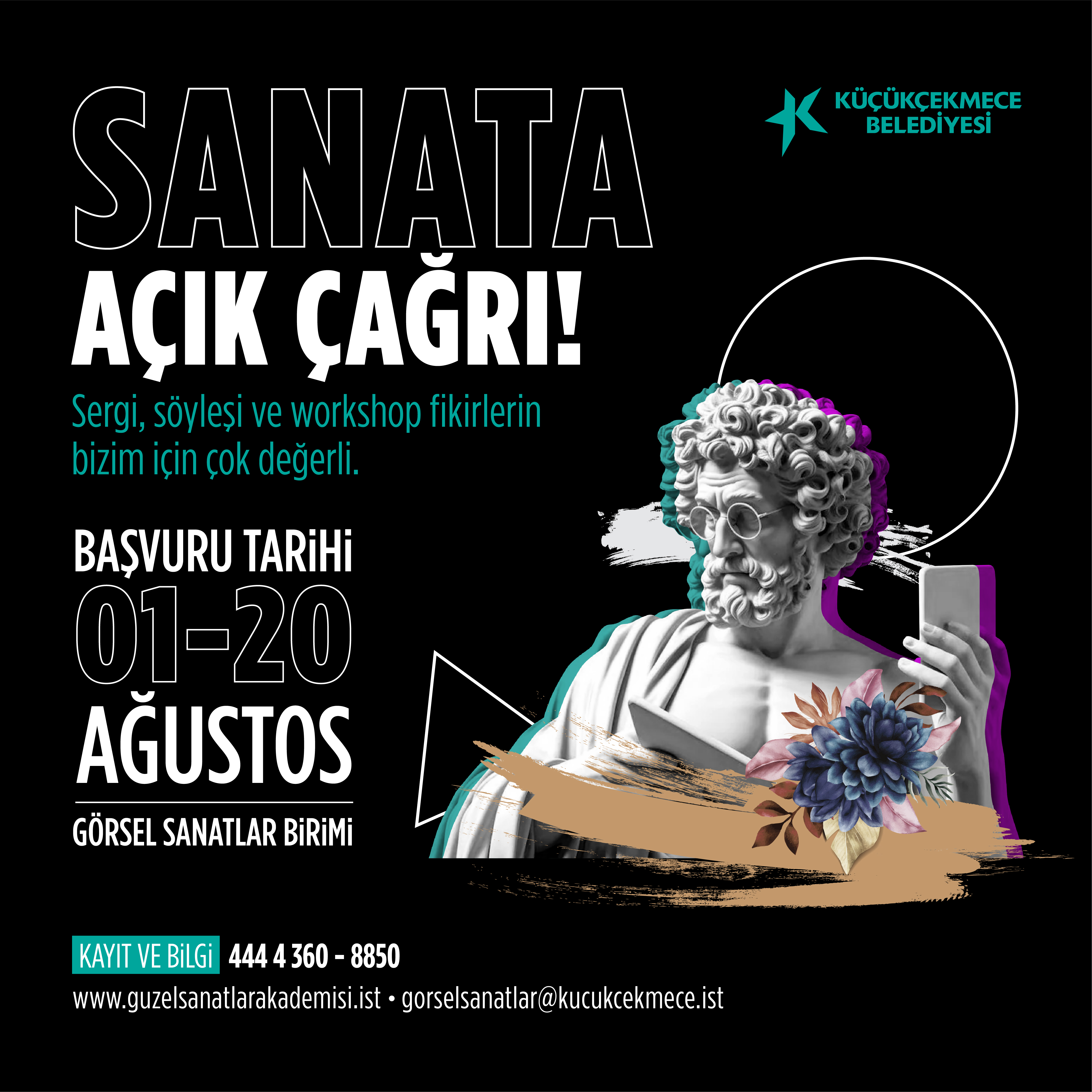 KÜÇÜKÇEKMECE BELEDİYESİ’NDEN SANATA AÇIK ÇAĞRI!