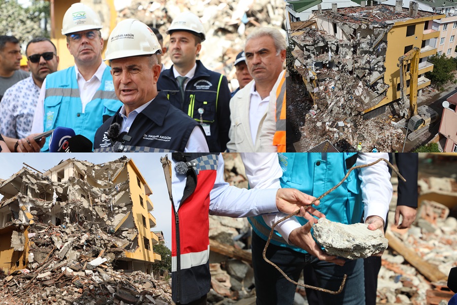 DEPREM RİSKİ TAŞIYAN 5 KATLI BİNANIN DENİZ KUMUNDAN YAPILDIĞI ORTAYA ÇIKTI