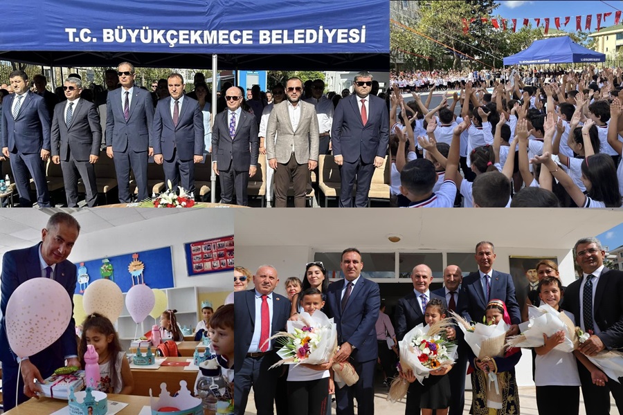 B.ÇEKMECE’DE YENİ EĞİTİM ÖĞRETİM YILININ İLK DERS ZİLİ İLÇE PROTOKOLÜ TARAFINDAN ÇALINDI…