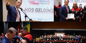 BEYLİKDÜZÜ NEFES ARAMA KURTARMA EKİPLERİ AKREDİTASYON SERTİKALARINI ALDI
