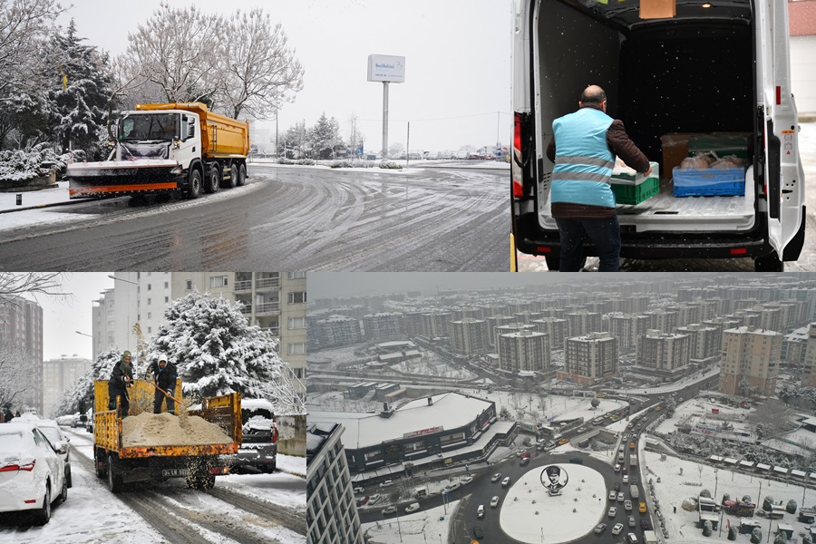 BEYLİKDÜZÜ BELEDİYESİ’NDEN KARLA ETKİN MÜCADELE