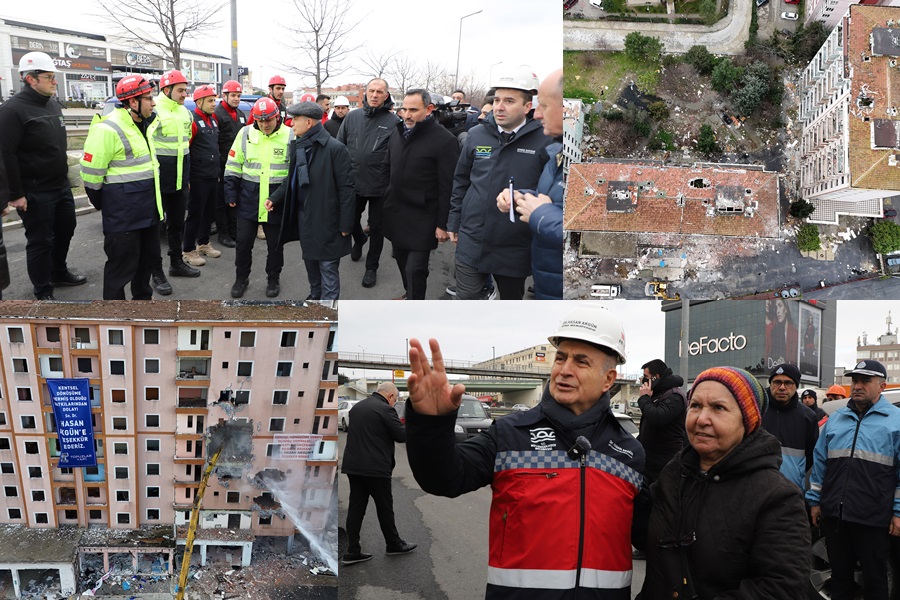 BÜYÜKÇEKMECE BELEDİYESİ, DEPREM HAFTASI’NDA 160 BAĞIMSIZ BÖLÜMÜN YIKIMINI GERÇEKLEŞTİRDİ