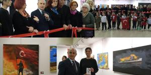 “ÇANAKKALE İÇİNDE VURDULAR BENİ’’ SERGİSİ SANATSEVERLERLE BULUŞTU